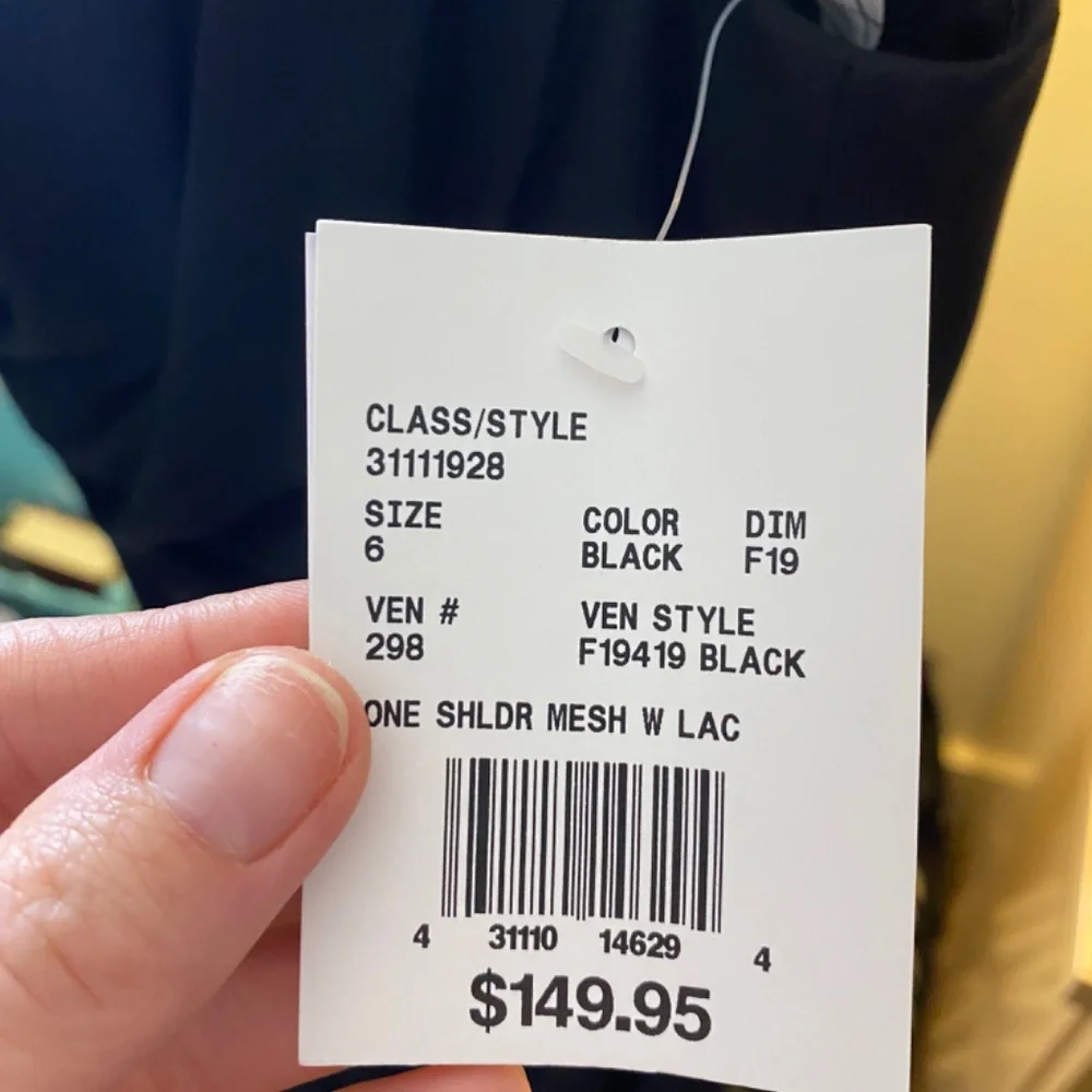 F19419 NWT Black David’s Bridal Gown - Picture 4 of 4